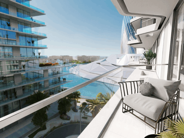 1BR W/Balcony | Partial Museum View | Laundry Room – UAEMCS-12779